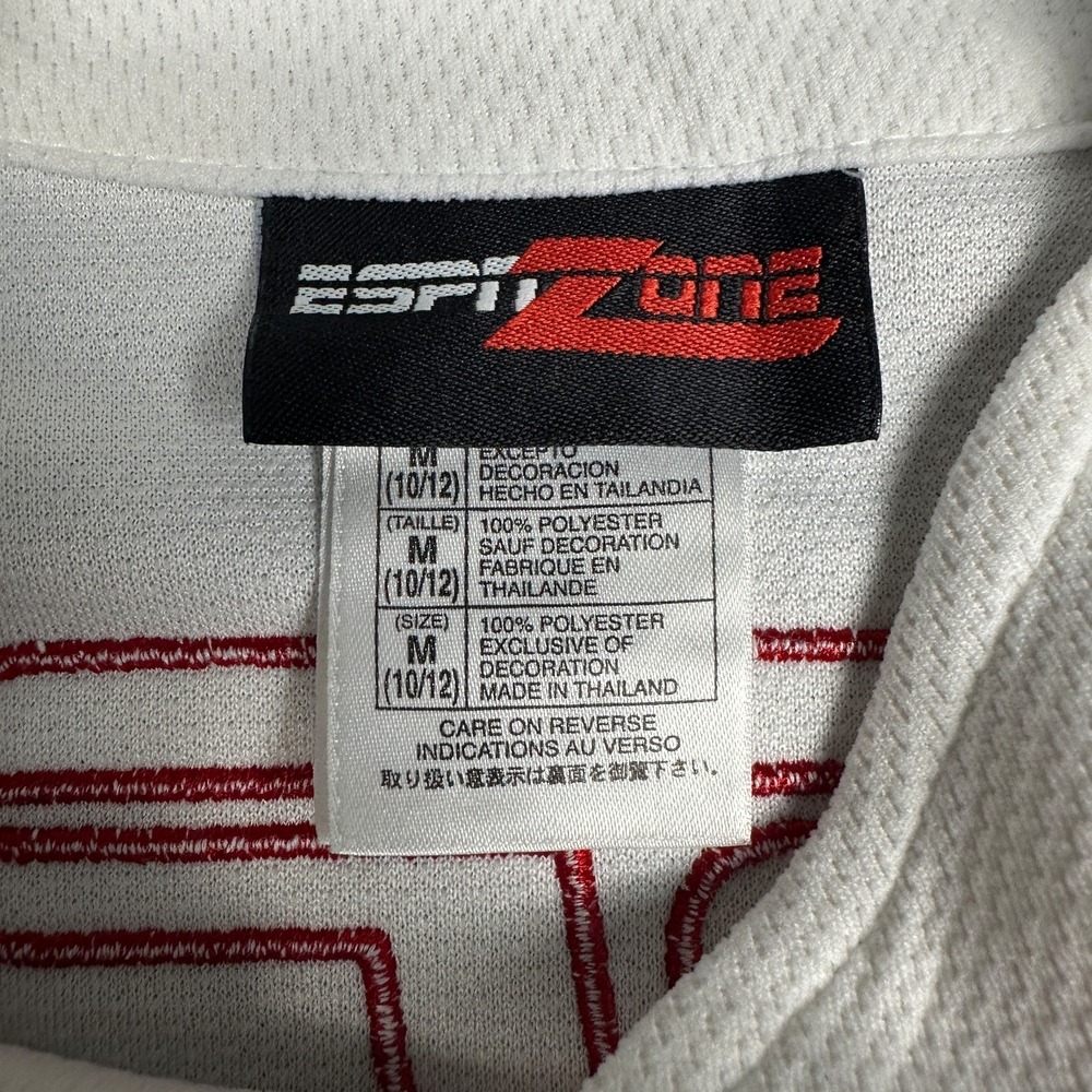 Vintage ESPN Zone Baseball Jersey #79 Baseball Tonight White Button Up Youth M - Picture 5 of 8